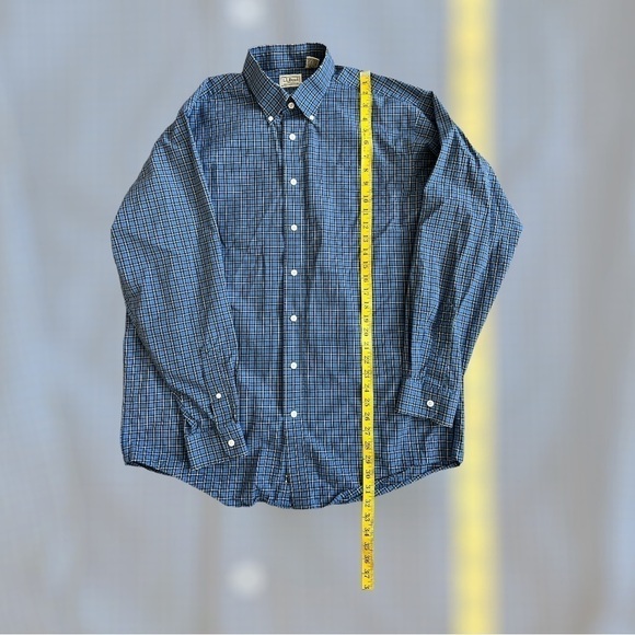 LL Bean mens button up long sleeve shirt size Large Tall - Picture 2 of 4